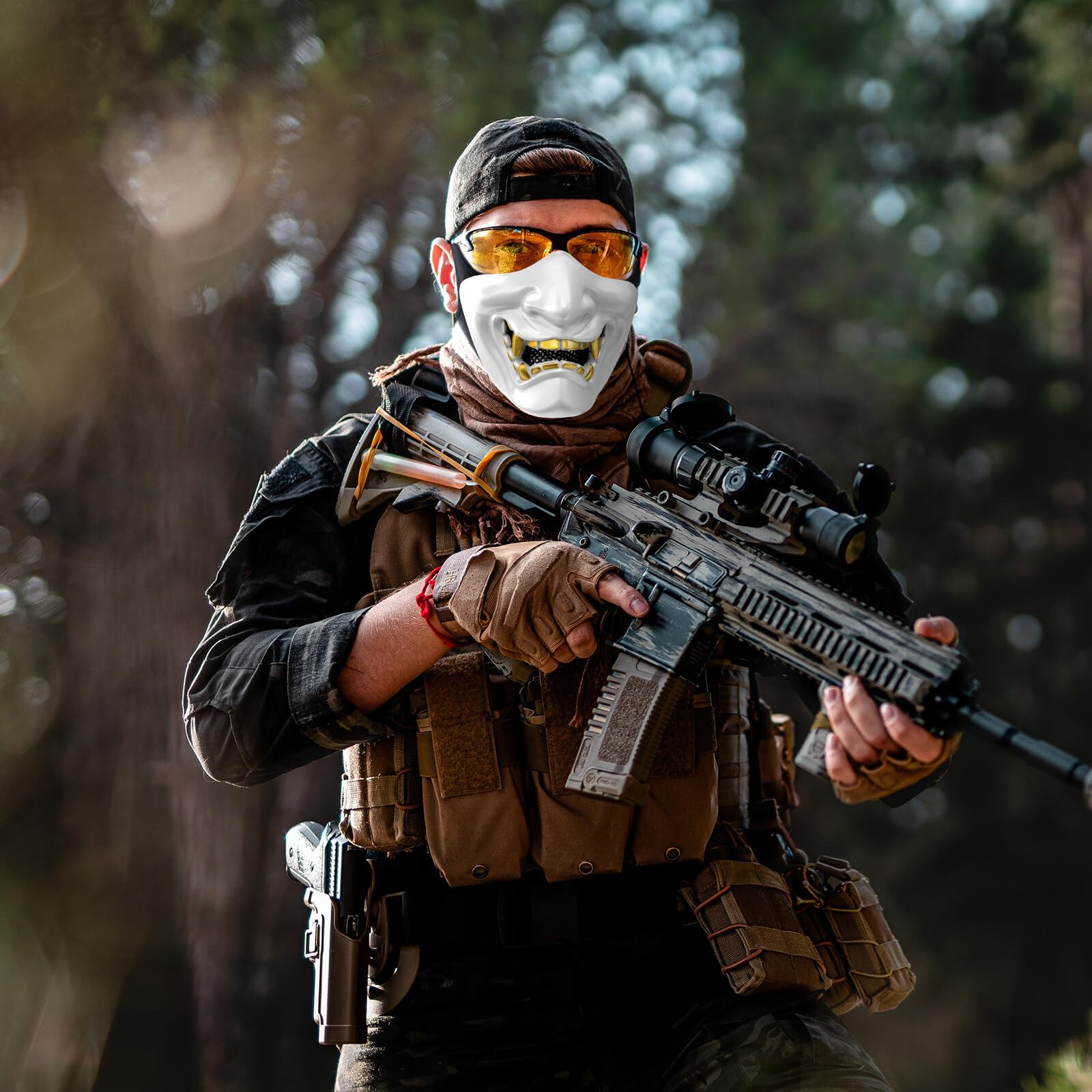 Respiratore Softair Sinairsoft Tactical Respirator Gas Mask Half Face ...
