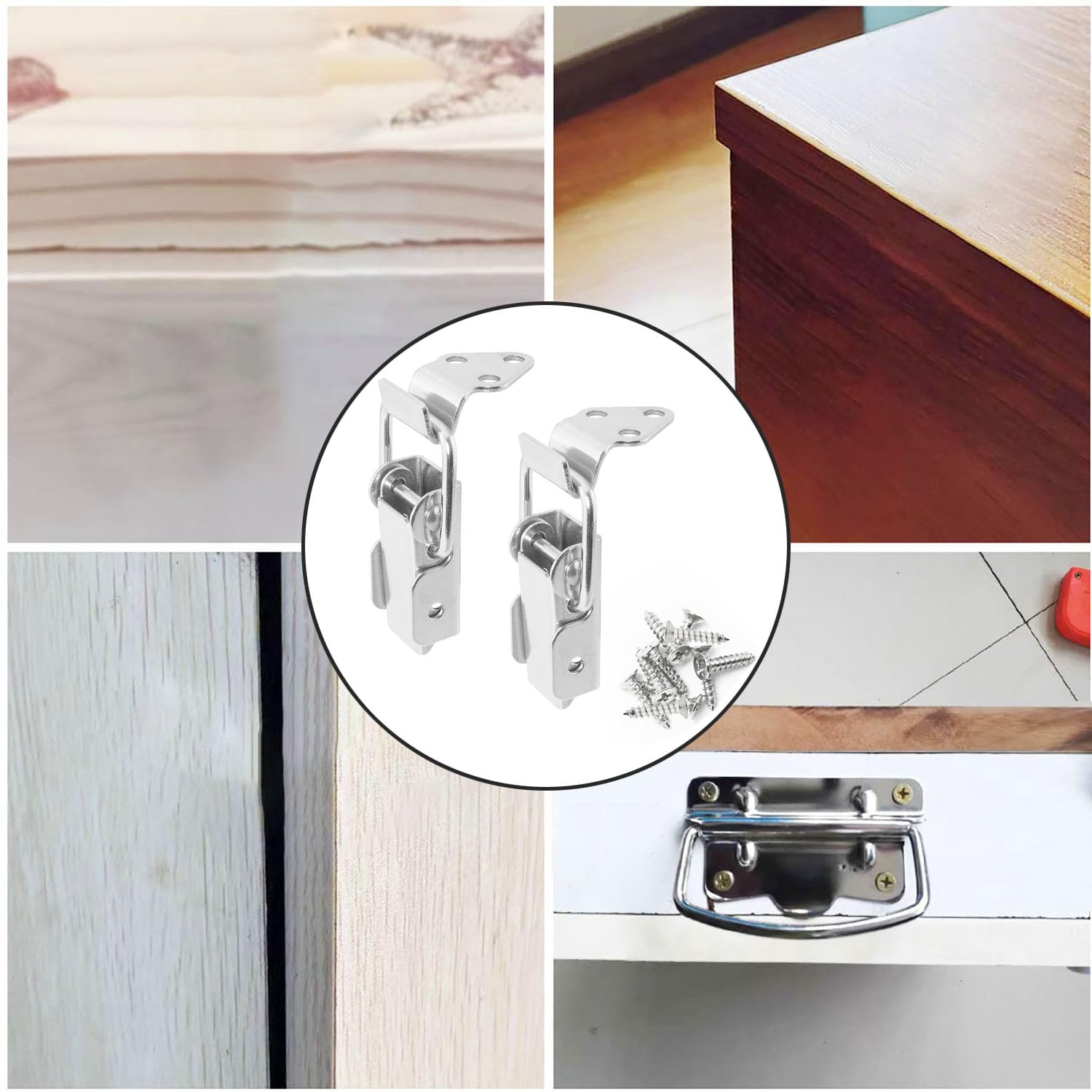 Sourcing Map Spring Loaded Toggle Latches, 127mm Length