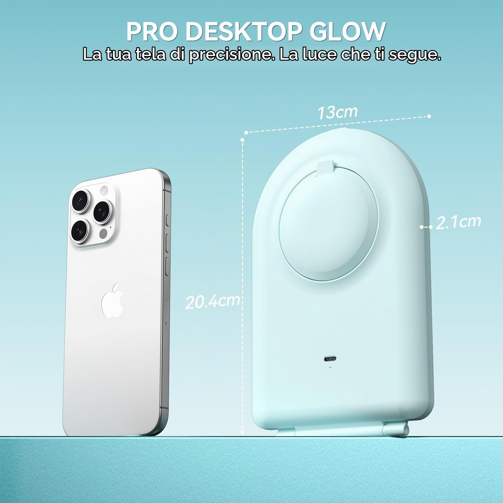 BESTOPE PRO Specchio Trucco con Luci LED Ricaricabile — immagine 4 di 14