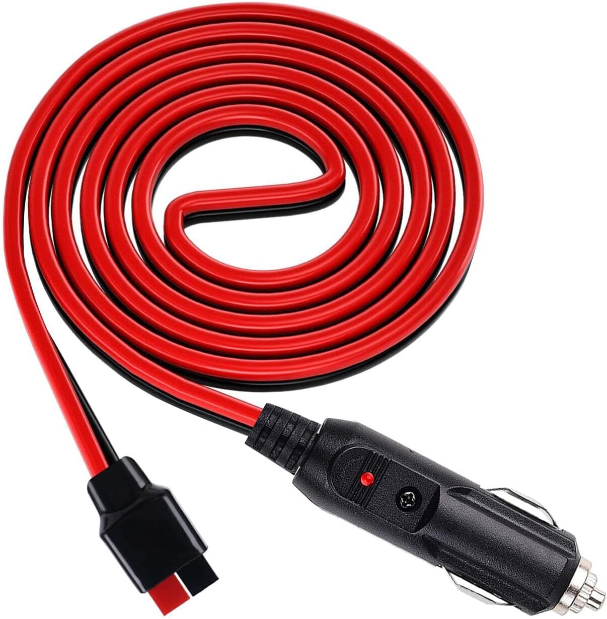 OUQYLG Solar to Car Cigarette Lighter Extension Cord Plug