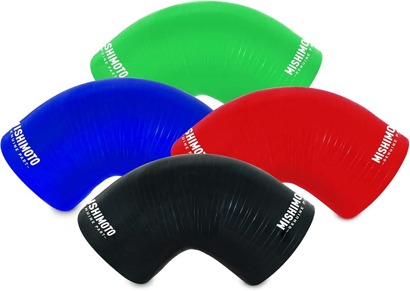 Acoplador de silicone 90° Mishimoto 5,08 cm preto – 1 unidade