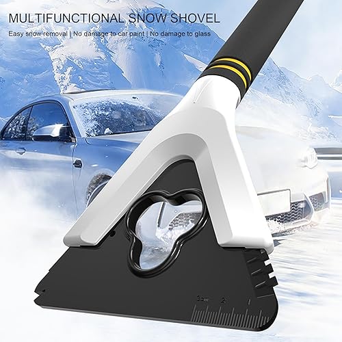 Miniatura 3 de Pala de nieve para automóvil, pala ergonómica para automóvil para eliminación de hielo y nieve, herramienta de limpieza de vehículos para SUV,