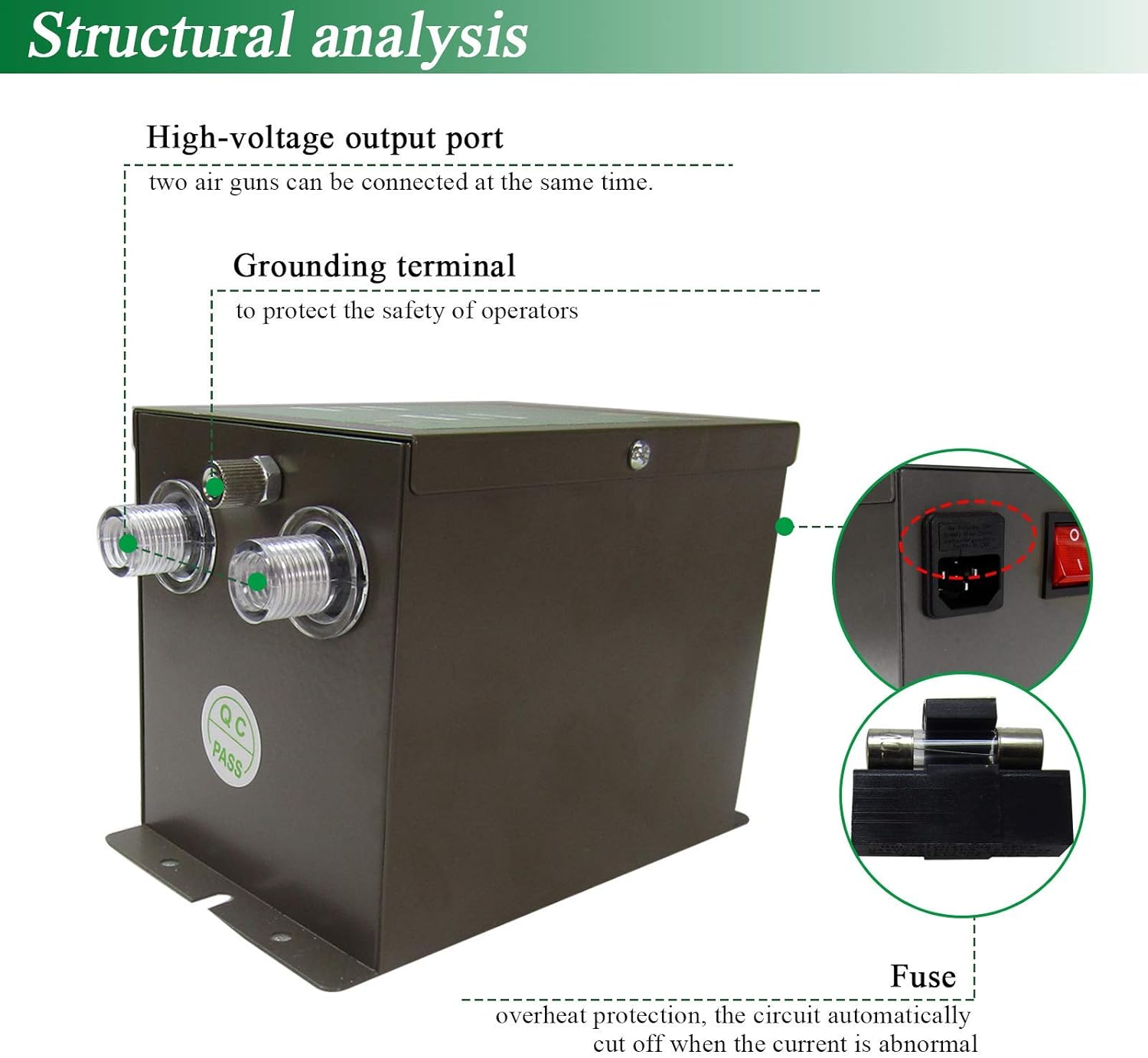 Bеѕt Cуbеr Dеаlѕ 🔥 KUNHEWUHUA Antistatic Air Gun Ionizing Air Gun Electrostatic Guns with 4.6KV High Voltage Generator 110v