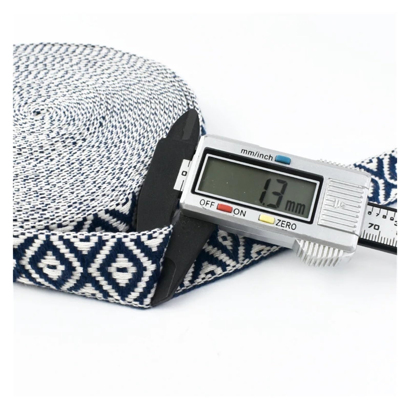 Ruban Jacquard Ruban en coton jacquard de 2, 4, 8 ou 10 mètres, 25 mm, for sacs, vêtements, tresse décorative, couture, biais(Yellow,25mm-10Meters)
