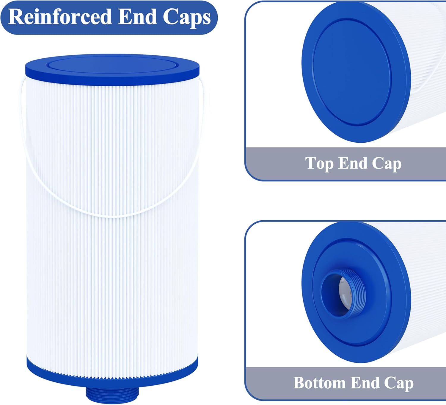 Cryspool® 2402 Filter Compatible with Watkins 303279(not 303263), FC-2402, Free Flow and Lifesmart Hot Tub Filter, 1 1/2" Finer Thread Spa Filter Cartridge, 2 Pack - Image 5