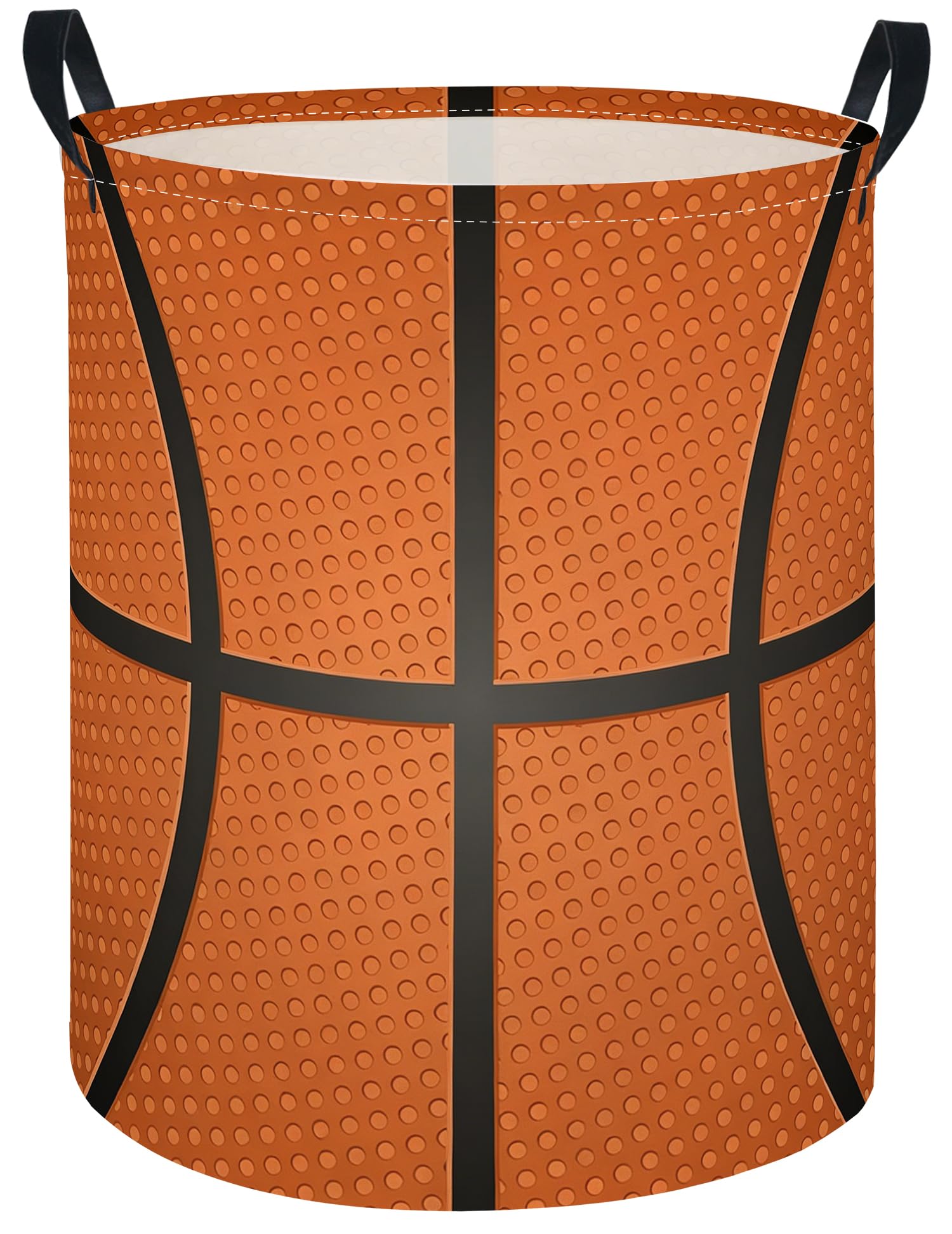 Baby Laundry Hamper kids laundry Basket Waterproof Laundry Bag for Bedroom Clothes Organizer Room Décor(Basketball)