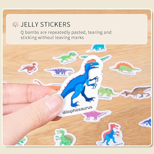 Miniatura 6 de Portable Jelly Sticker Quiet Book for Kids, Reusable Sticker Book for Toddlers, Montessori Busy Book, Preschool Learning Activities Travel Toys