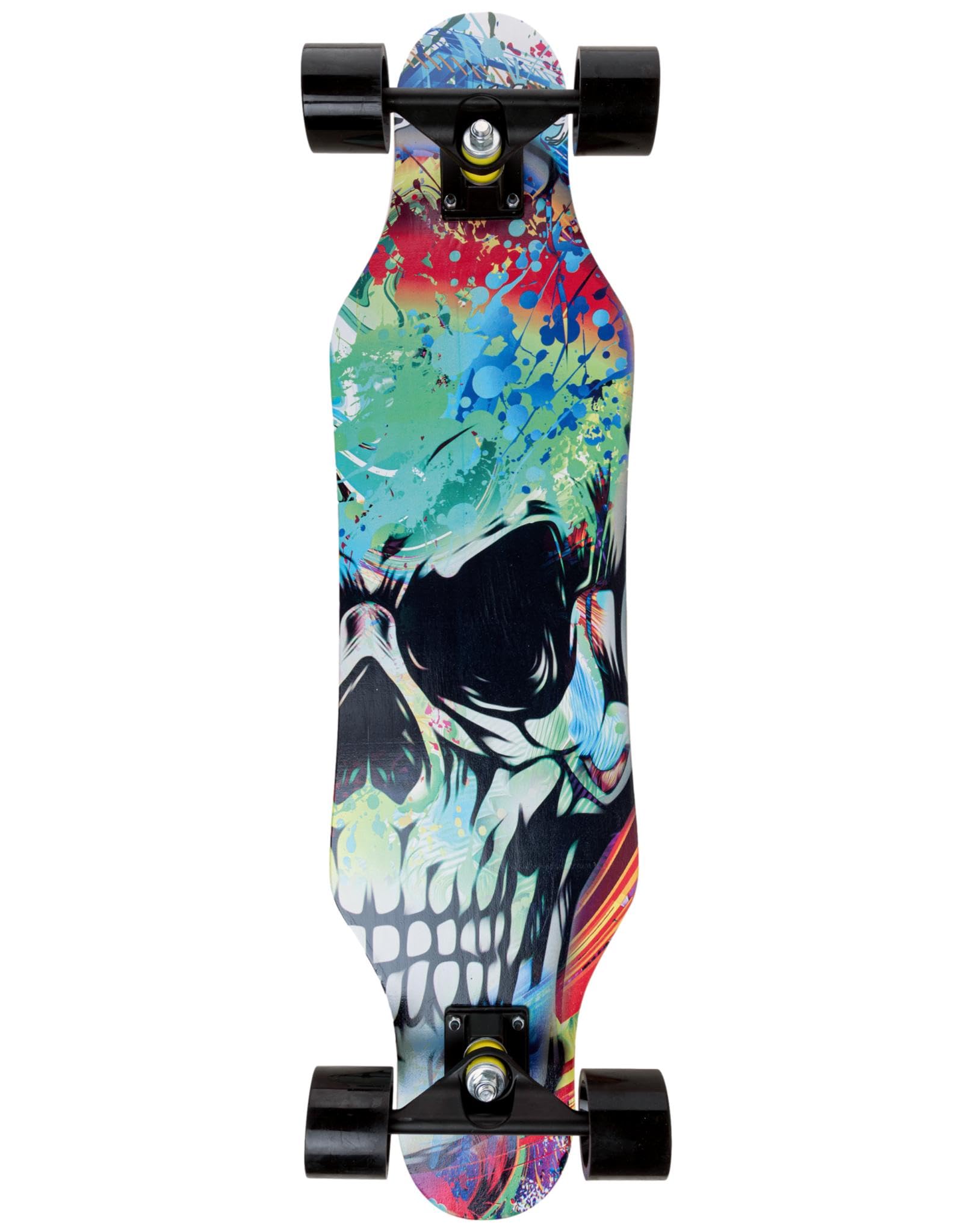 Longboard Cruiser 80cm Phantom - theLongboarder | Carving y Cruising | Alta Resistencia y Ligereza | ABEC-7 | Ideal para Adolescentes Principiantes | Ejes Aluminio y Ruedas PU, Madera de Arce