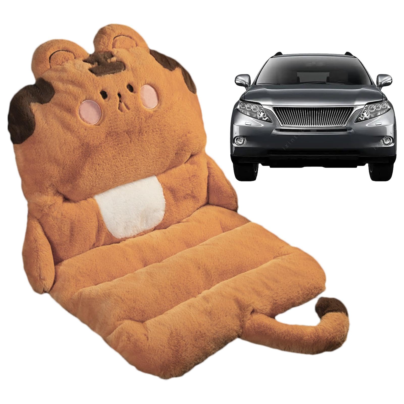 1/5 pz cuscino per sedia, cuscino di supporto lombare auto | antiscivolo lavabile 1 pezzo comodo cuscino per sedia a cartoni animati riduce la pressione sul coccige per auto, SUV, picnic | lavabile 1 pezzo comodo cuscino per sedia a cartoni animati riduce