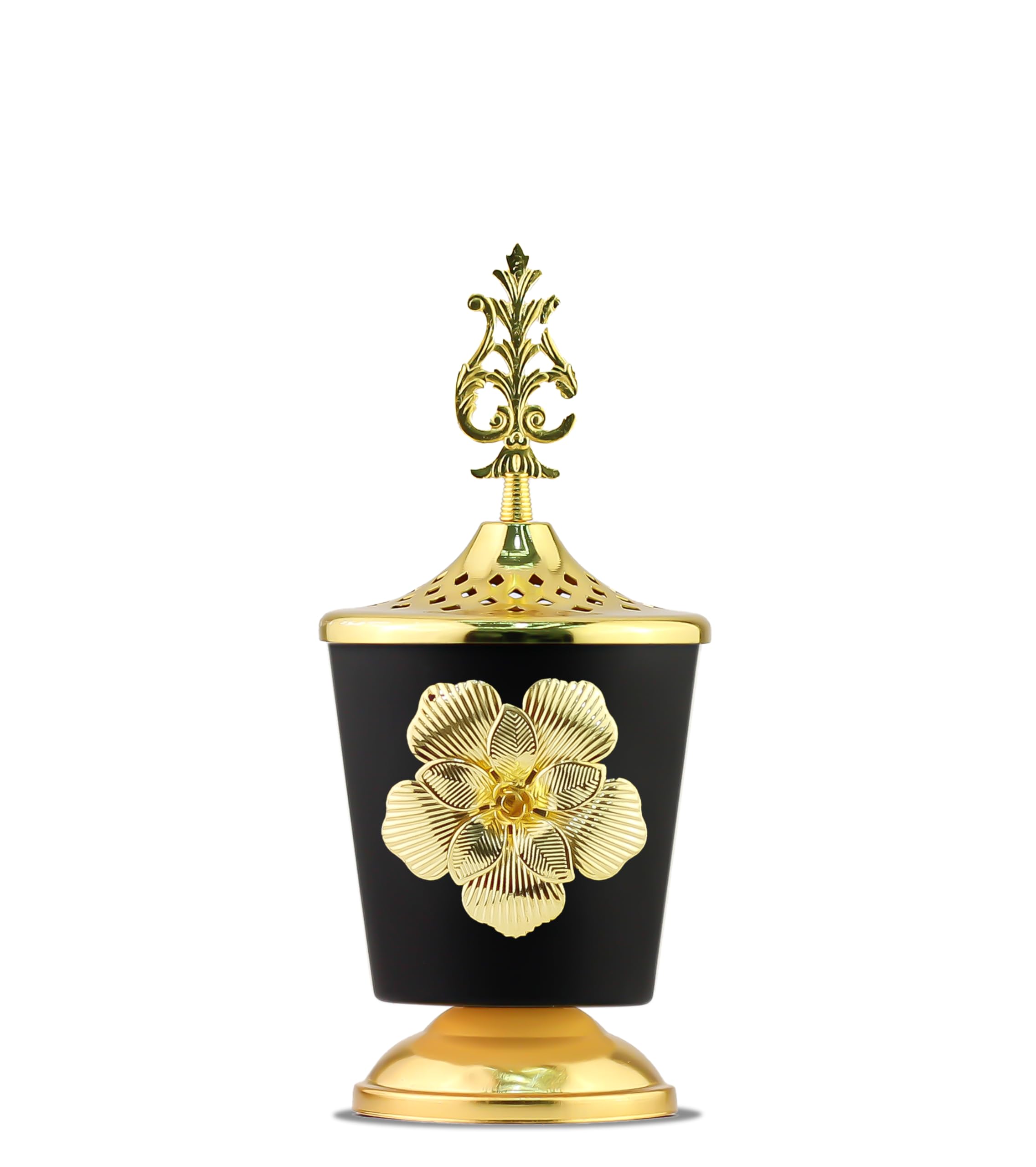 Mobigon Charcoal Incense Burner, Bakhoor Burner, Oud Frankincense Incense Burner, Vintage Arabic Burner, Suitable For Arabian Oud, Yoga, Spa and Aromatherapy, Office & Home Decor (style 4)