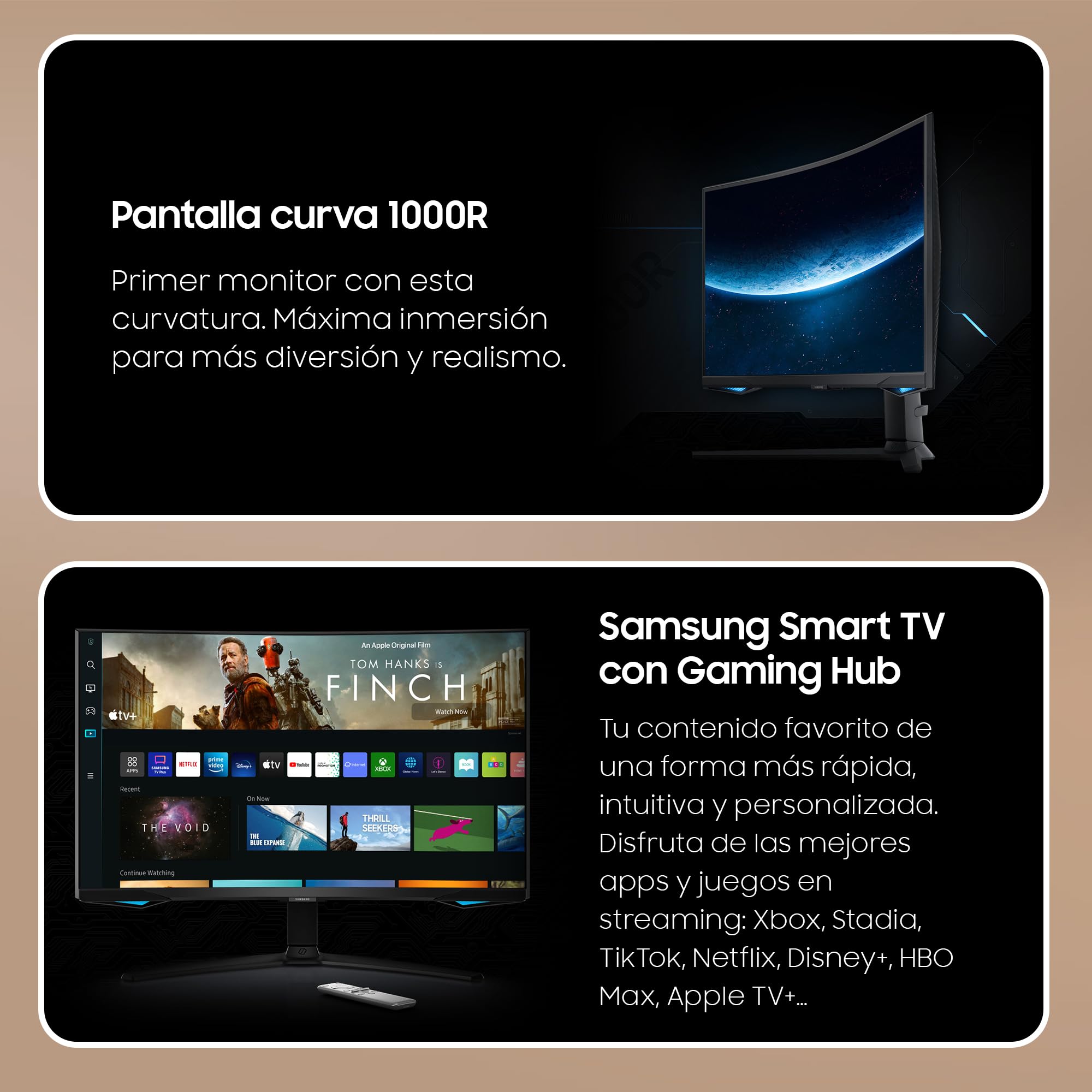 Samsung Odyssey G6 32'' ekran PC 240 Hz, 1ms, panel VA, rozdzielczość 2560 x 1440, 2500: 1, 350 cd/m², AMD FreeSyncPremium Pro,CoreSync, Gaming Hub, Regulowana stopa, HDMI,DisplayPort