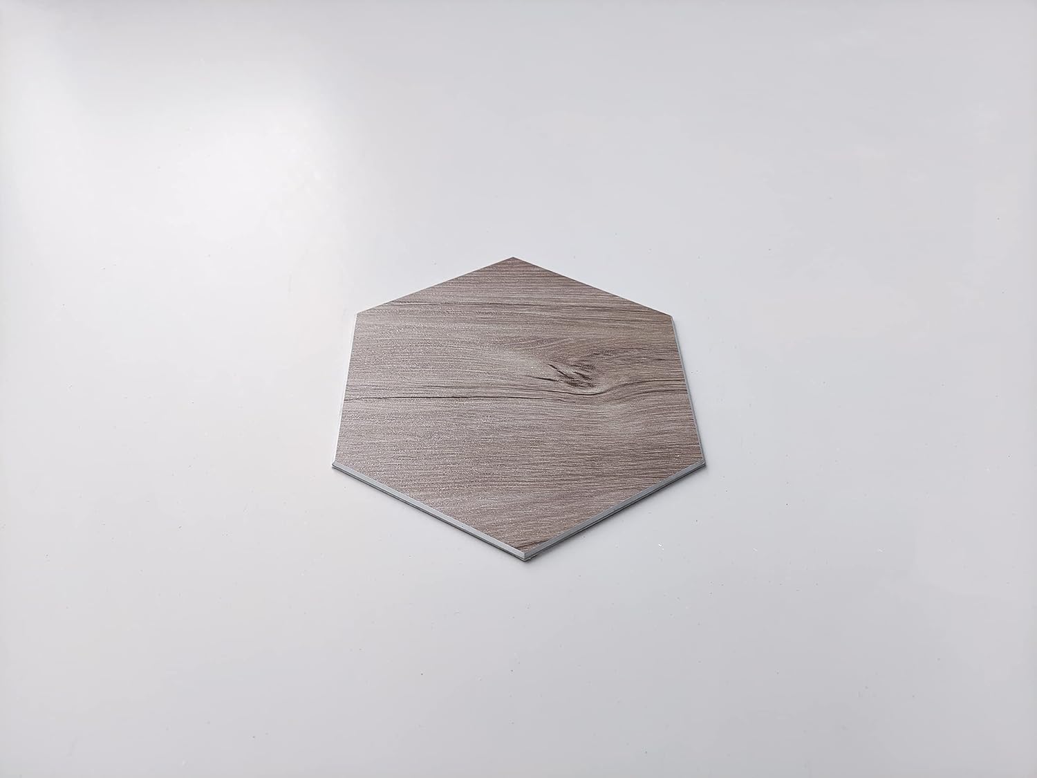 Avant Decor 30 Tiles | Stone Composite Hexagon Wood Grain | Peel and Stick Kitchen Backsplash Stick On Wall Easy DIY Installation 6" x 6.9"