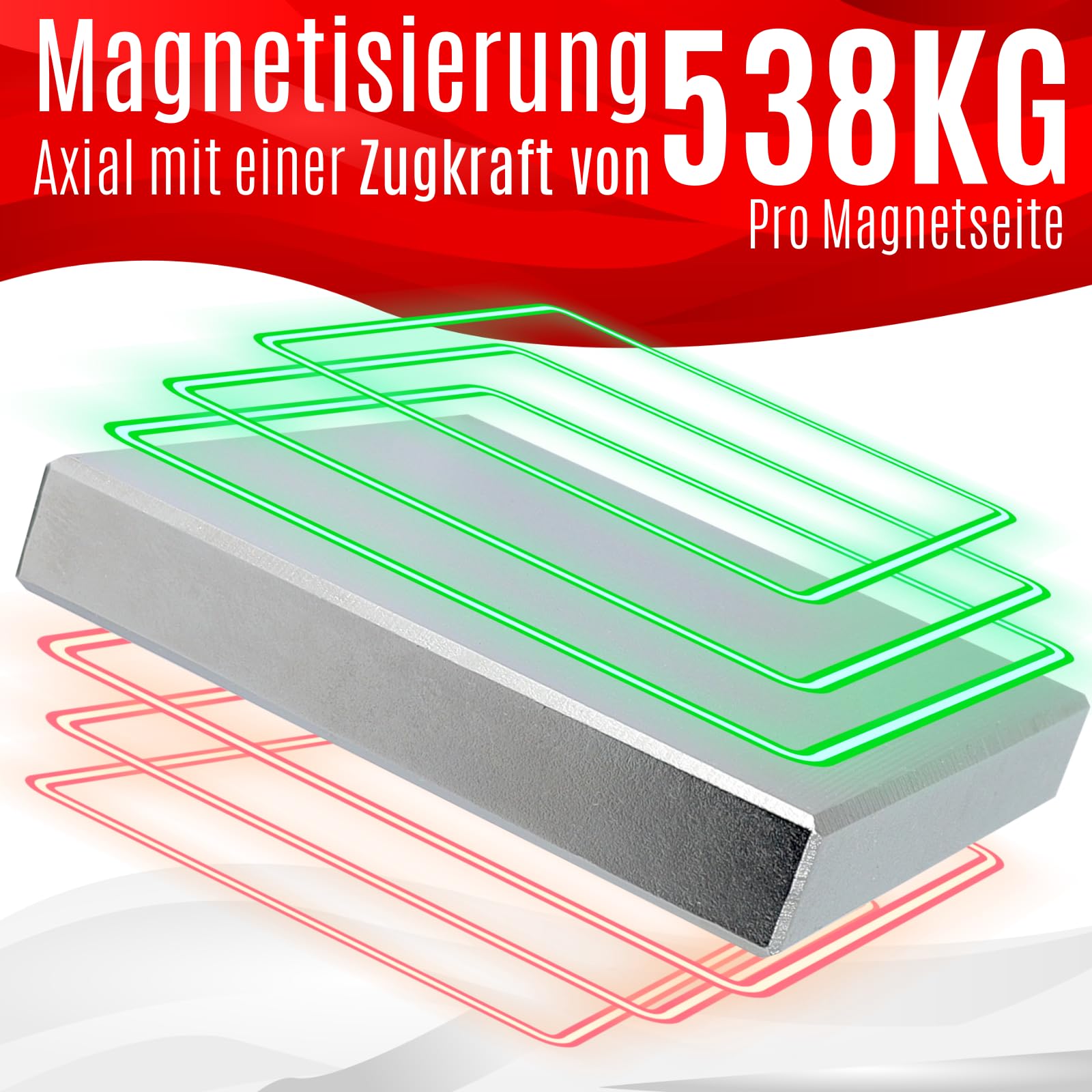 Aimant en néodyme N52 - Extra puissant - Plus de 500 kg - Grand cube magnétique en néodyme - 120 x 60 x 20 mm - Plaque Power Block
