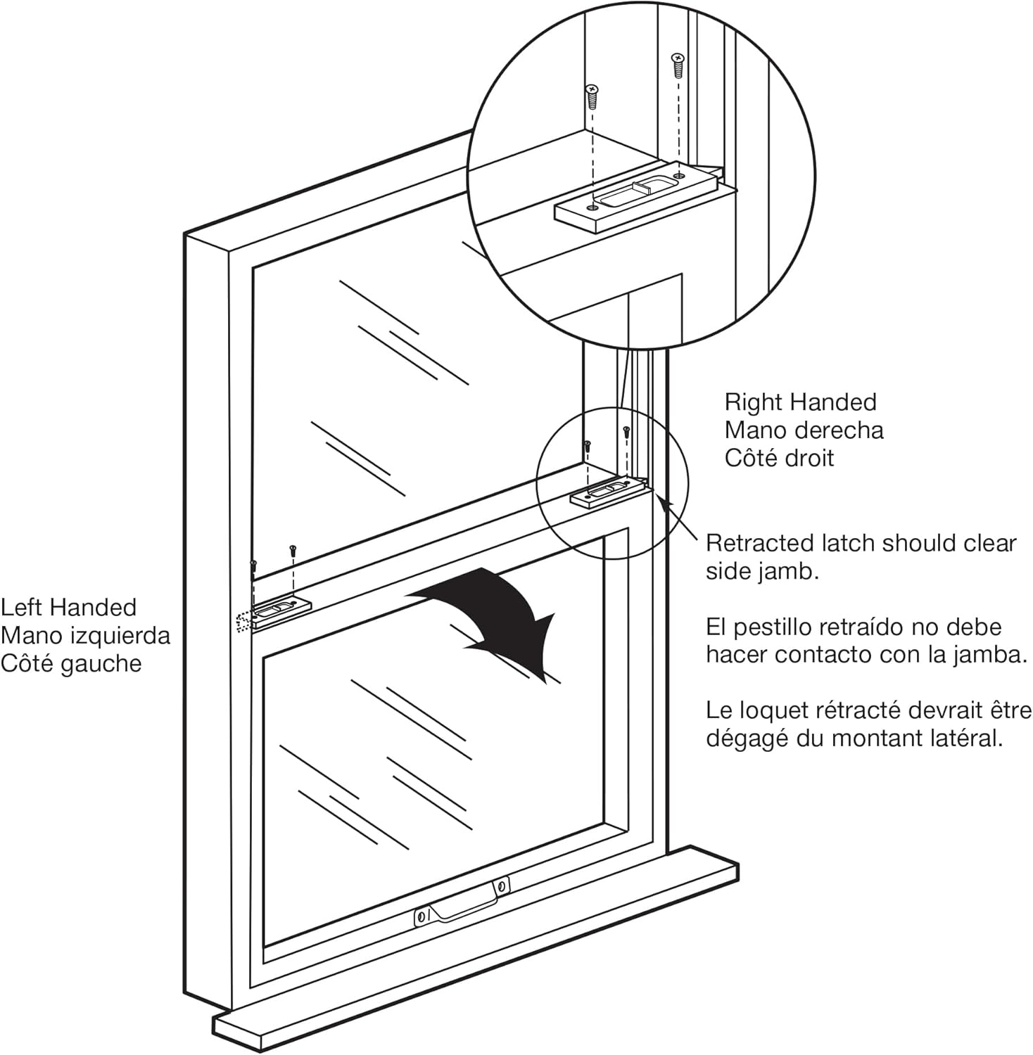 Prime-Line F 2801 2-5/16 In., White Plastic, Spring-Loaded Tilt Latch (1 Pair)