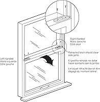 Vista 3 de Prime-Line F 2801 Pestillo para ventana de vinilo con bloqueo, blanco (2 unidades)