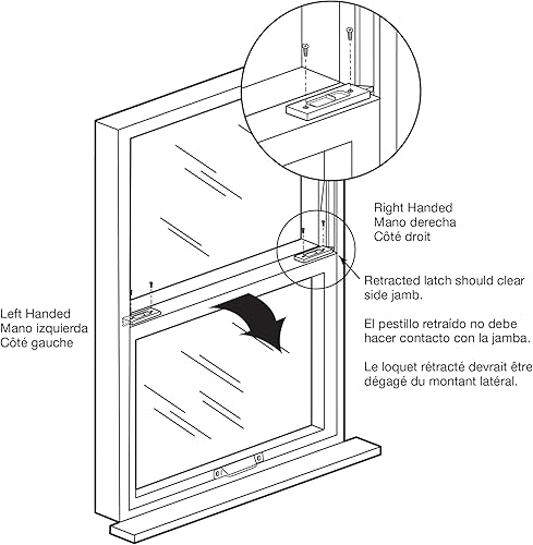 Miniatura 3 de Prime-Line F 2801 Pestillo para ventana de vinilo con bloqueo, blanco (2 unidades)
