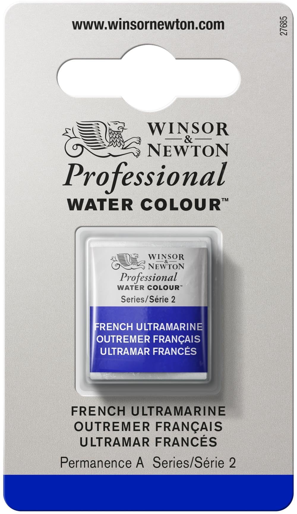 Winsor & Newton Half Pan Professional Water Colour, French Ultramarine — image 1