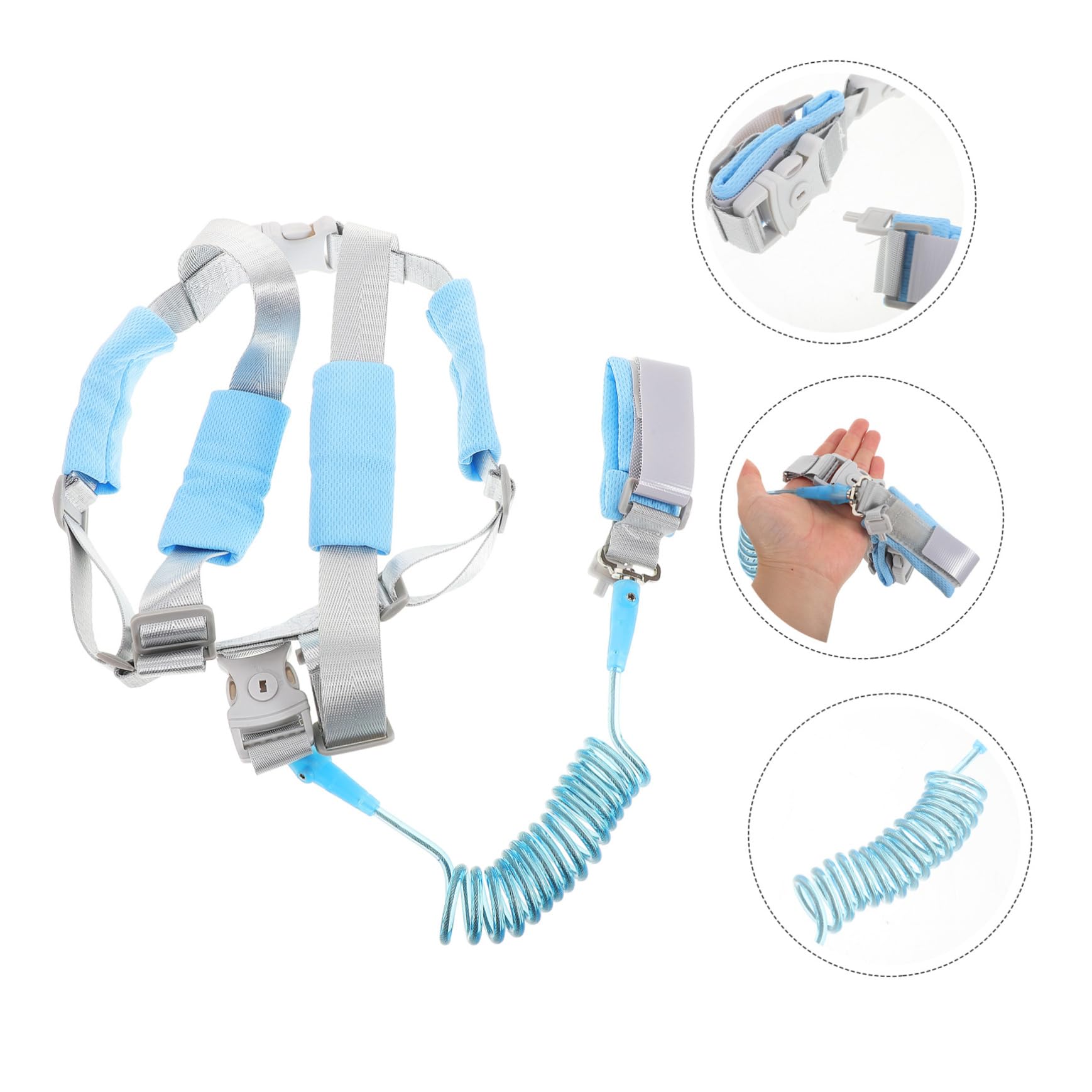 4 Piezas Pulsera antipérdida Correa de seguridad para niños Arnés de seguridad para bebés arnés para caminar para niños pequeños correas para niños de 2 a 4 años tejida Toyvian