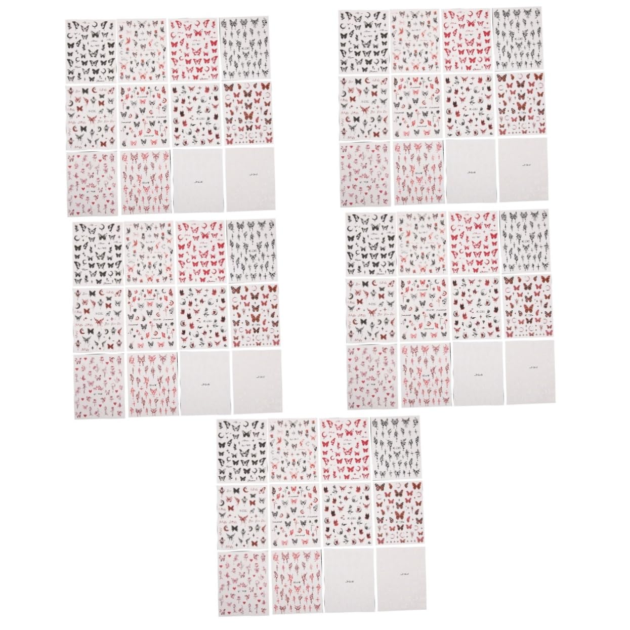 5 Set Adesivi Per Unghie Tema Stickers Per Nail Art Decorazioni Unghie Autoadesive Design Per Feste 12 Fogli*5