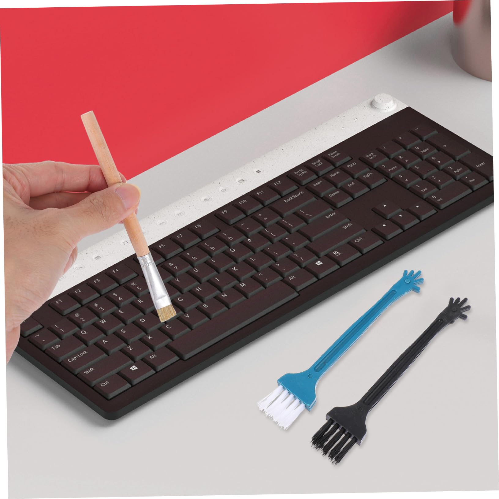 Hemobllo 6 Set di Kit di Pulizia per Cuffie Tablet Laptop Set di Pulizia Spazzola Indurita Setole Morbide Pulizia dei Tuoi Dispositivi Elettronici