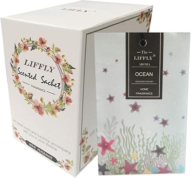 14 Packs Ocean Scented Sachets Bags for Drawers and Closets Home Fragrance Gift Box