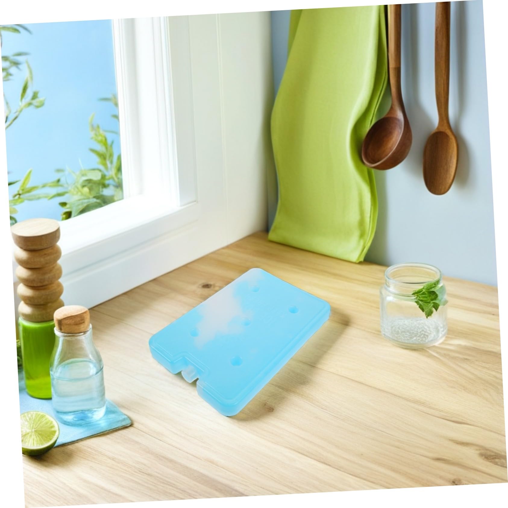 Gatuida Pack Glace Réutilisable Glaçons Réfrigérants Étanches Capacité pour Glacière et Refroidissement Rapide et Isolation Thermique