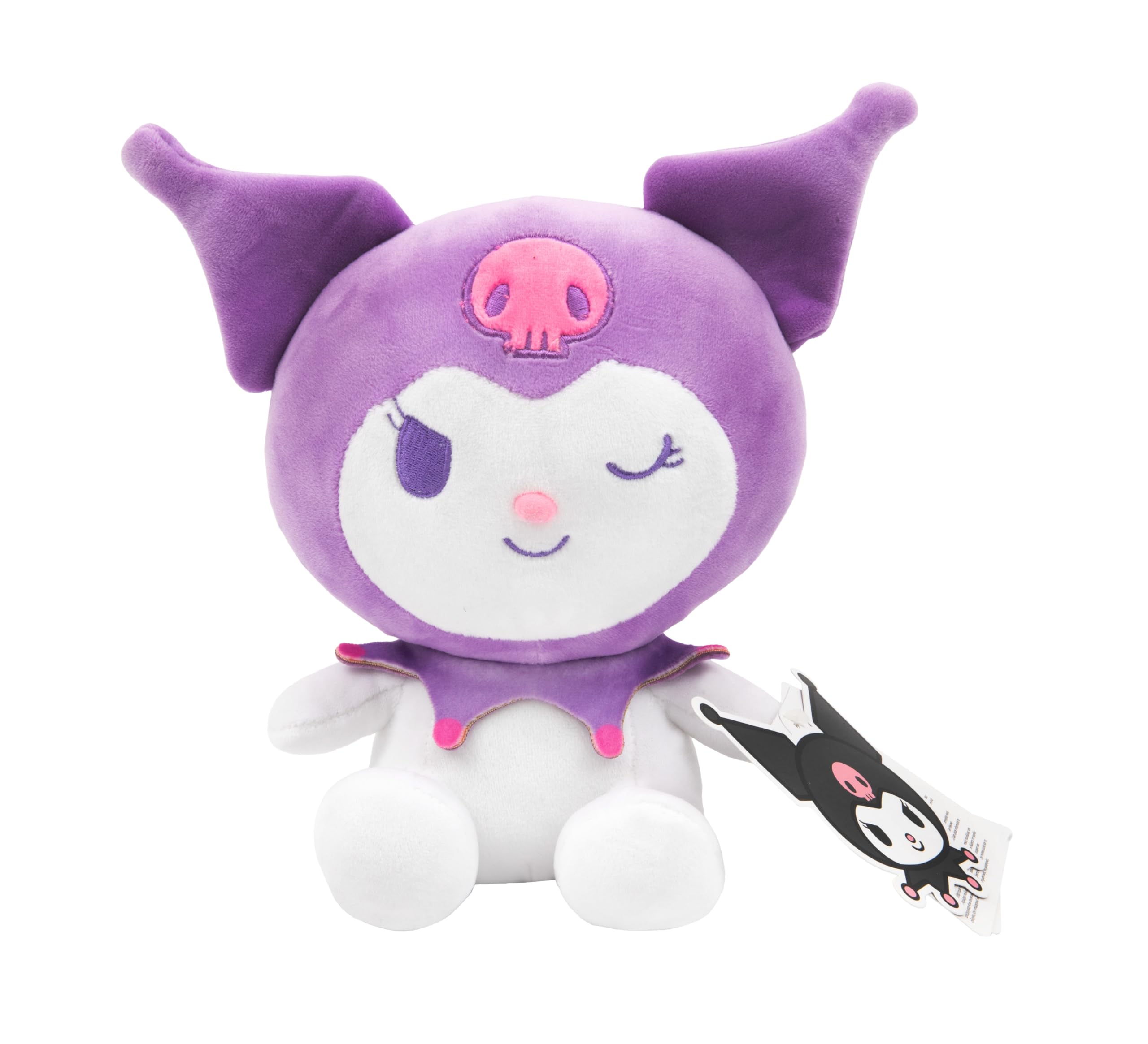 Hello Kitty Kuromi Plush, 22cm Purple Soft Toy, Cute Kuromi Character in Purple Outfit, Official Licensed Merchandise, for Fans and Collectors, Suitable for Ages 4+