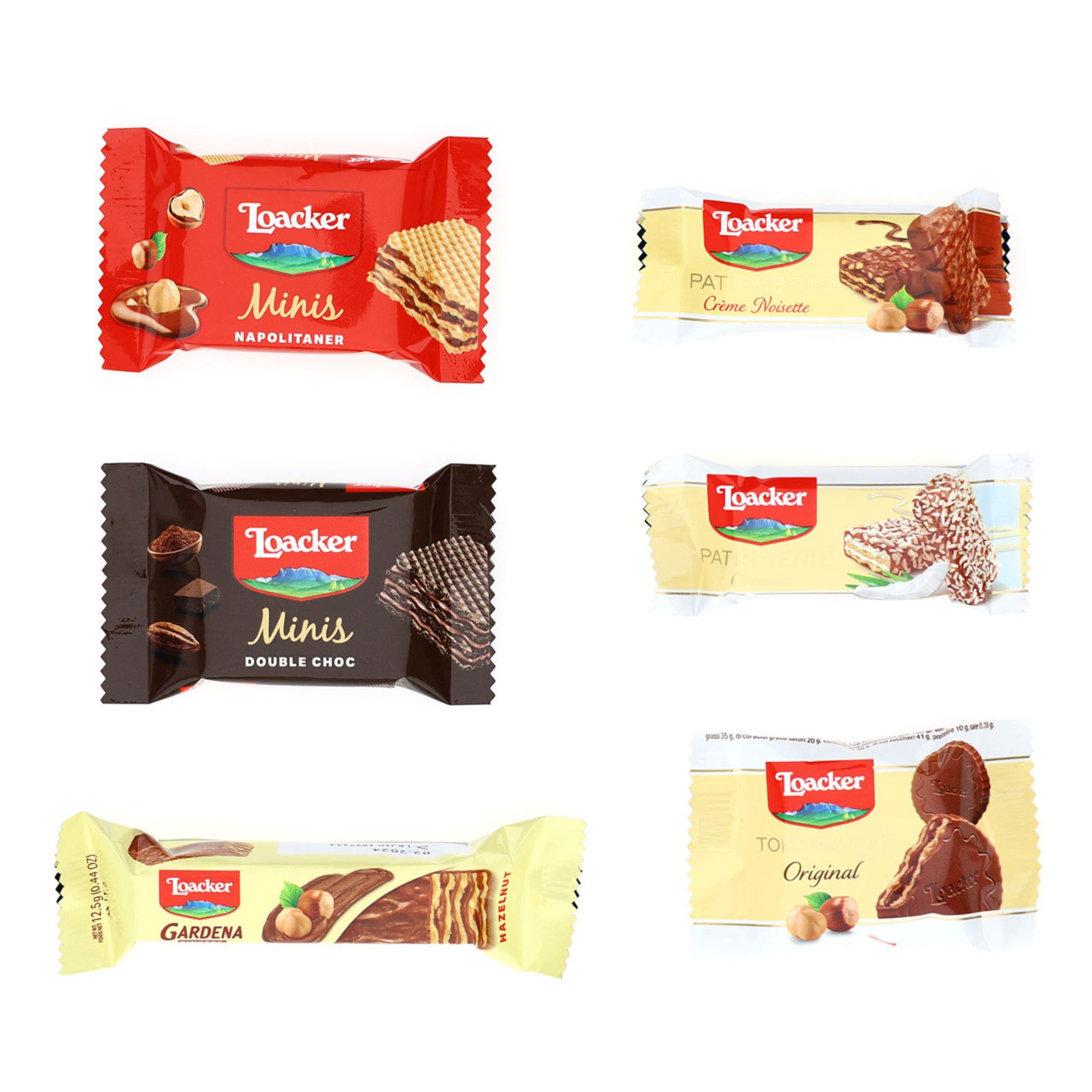 Loacker Best of Moments Wafer Minis Assortiti 72 pezzi - 1 Busta 701 g