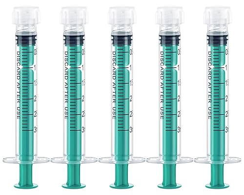 Miniatura 46 de SHAOTONG Jeringas Luer Lock de 0.3 fl oz sin aguja, con tapa, estéril, paquete de 20