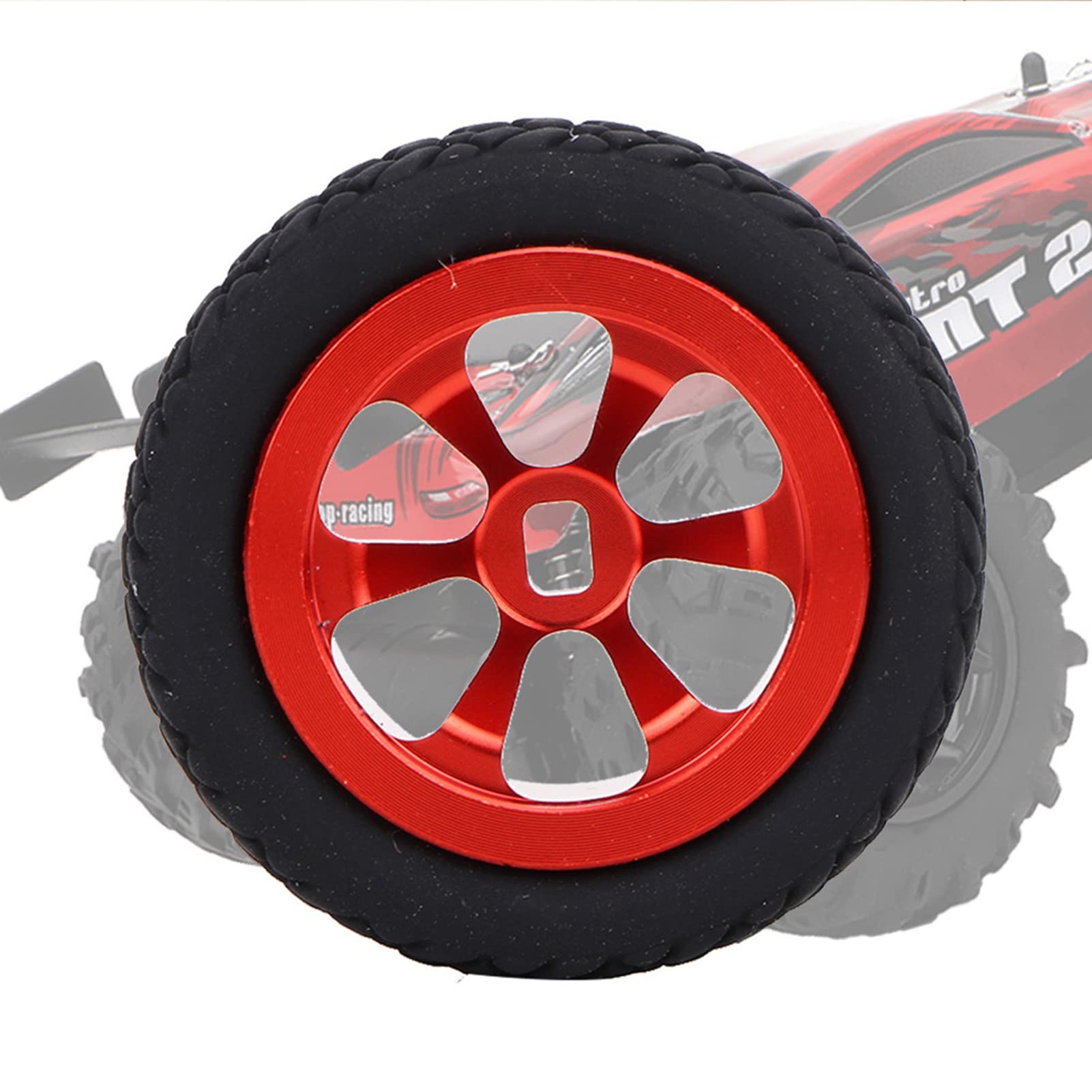 4PCS RC Tires, Rubber Tires RC Car Model Upgrade Accessories Fit for 1/28 K989-53 RC Wheel Tyre(Red) K969 Wheels K969 Wheels K969 Wheels K969 Wheels 1 Race Car Tires