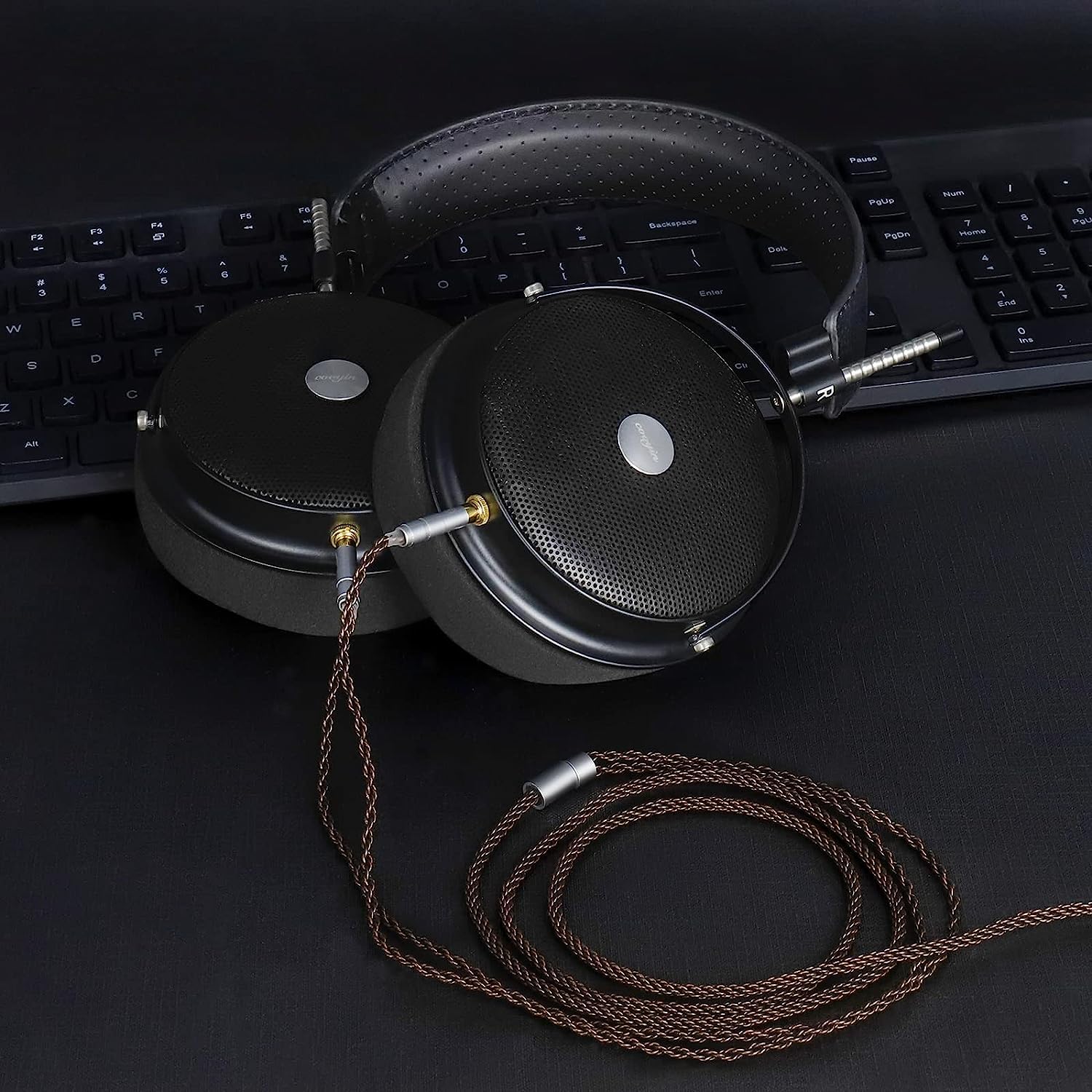 OKCSC ZT8 - Cavo doppio per cuffie da 3,5 mm a 3,5 mm per cuffie Hifiman Sundara/ANANDA-BTHE4XX/HE-400i/560/OneOdio Pro-10,8 Core OFC 3,5 mm, cavo di prolunga aux per cuffie AGPTEK HA1/FiiO