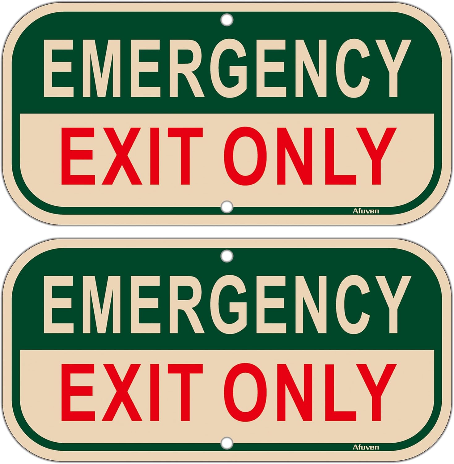 Emergency Exit Only Signs 12 x 6 Inches Exit Only Sign