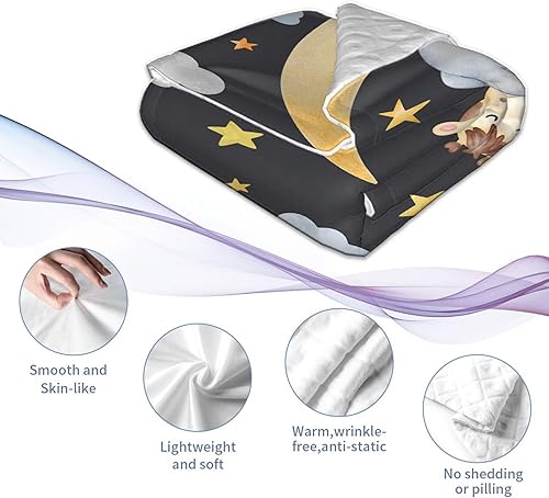 Miniatura 5 de Manta personalizada con nombre, manta personalizada de elefante, regalos conmemorativos para envolver niños pequeños, cumpleaños familiar, 30 x 40