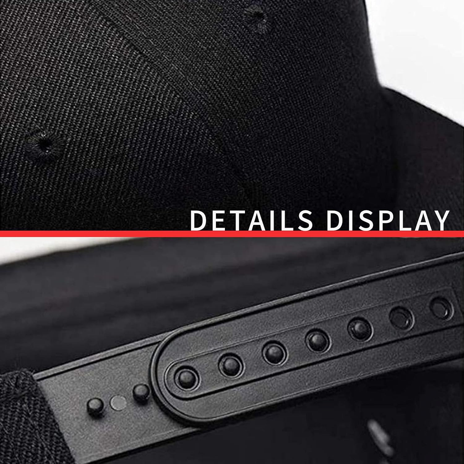 Flat Bill Hats for Men Snapback Hats Skull Skeleton Hat Flat Brim Fitted Hat Adjust Black Baseball Caps for Men - Image 4