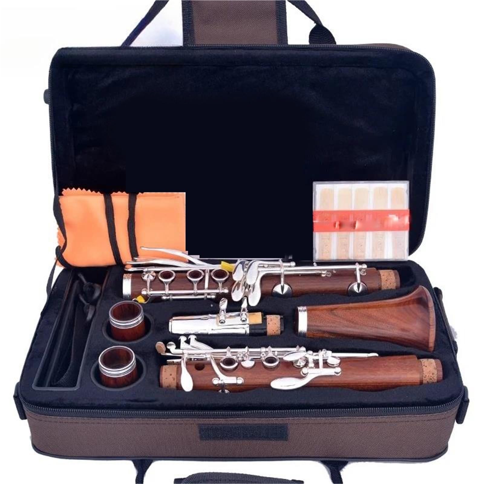 Clarinetto Professionale Chiavi Placcate In Argento Per Clarinetto Professionale A 18 In ​​palissandro