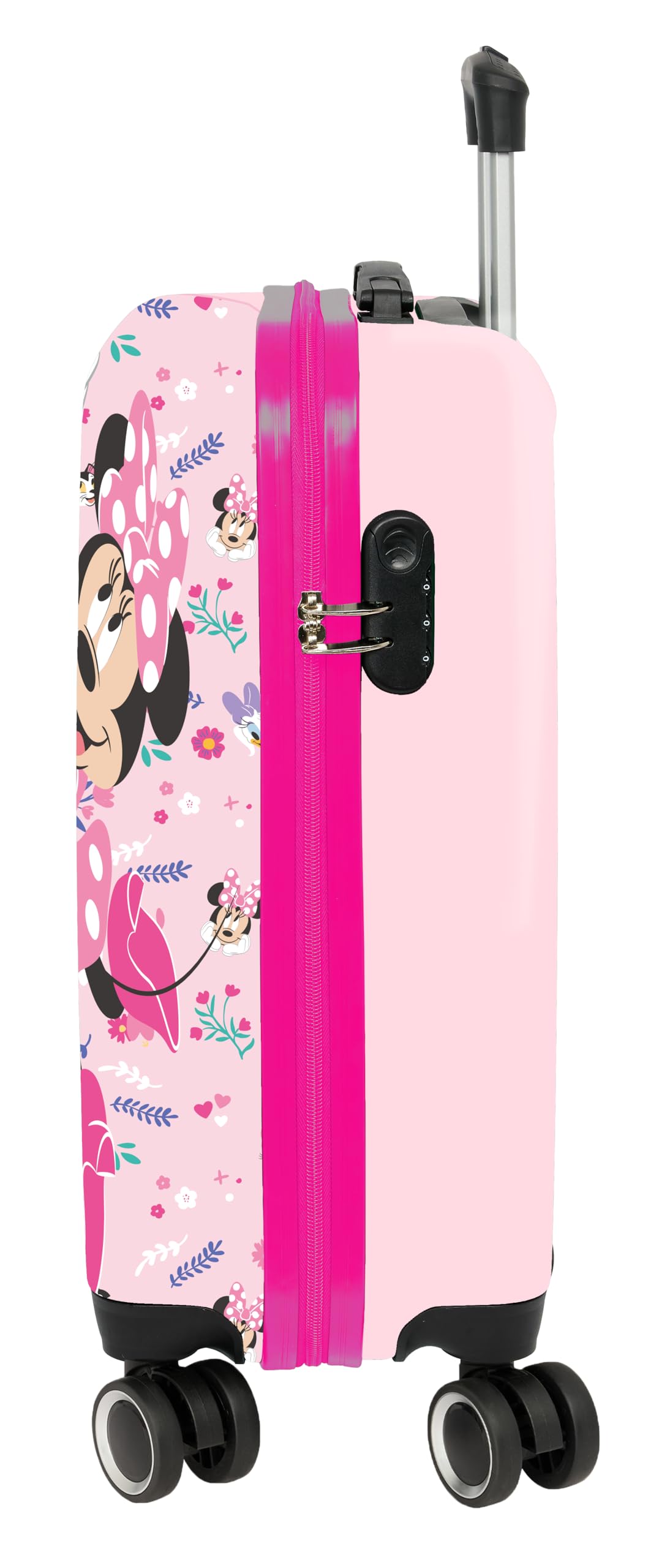 safta MINNIE MOUSE NAIVE - Trolley da cabina 20 pollici Valigia con ruote Lucchetto di sicurezza Valigia leggera 34,5 x 20 x 55 cm, rosa chiaro, M, Casual, Rosa chiaro, M, Casuale