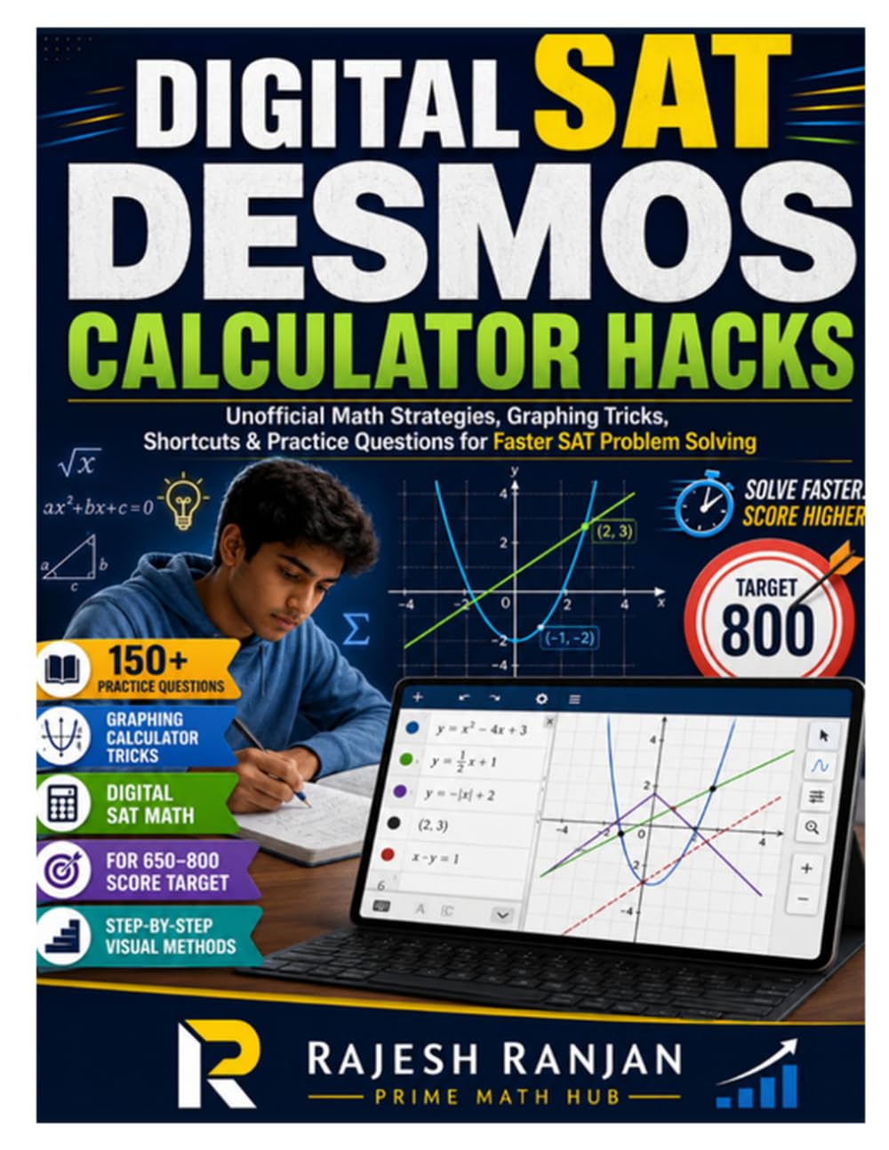 Digital SAT Desmos Calculator Hacks: Unofficial Math Strategies, Graphing Tricks, Shortcuts & Practice Questions for Faster SAT Problem Solving