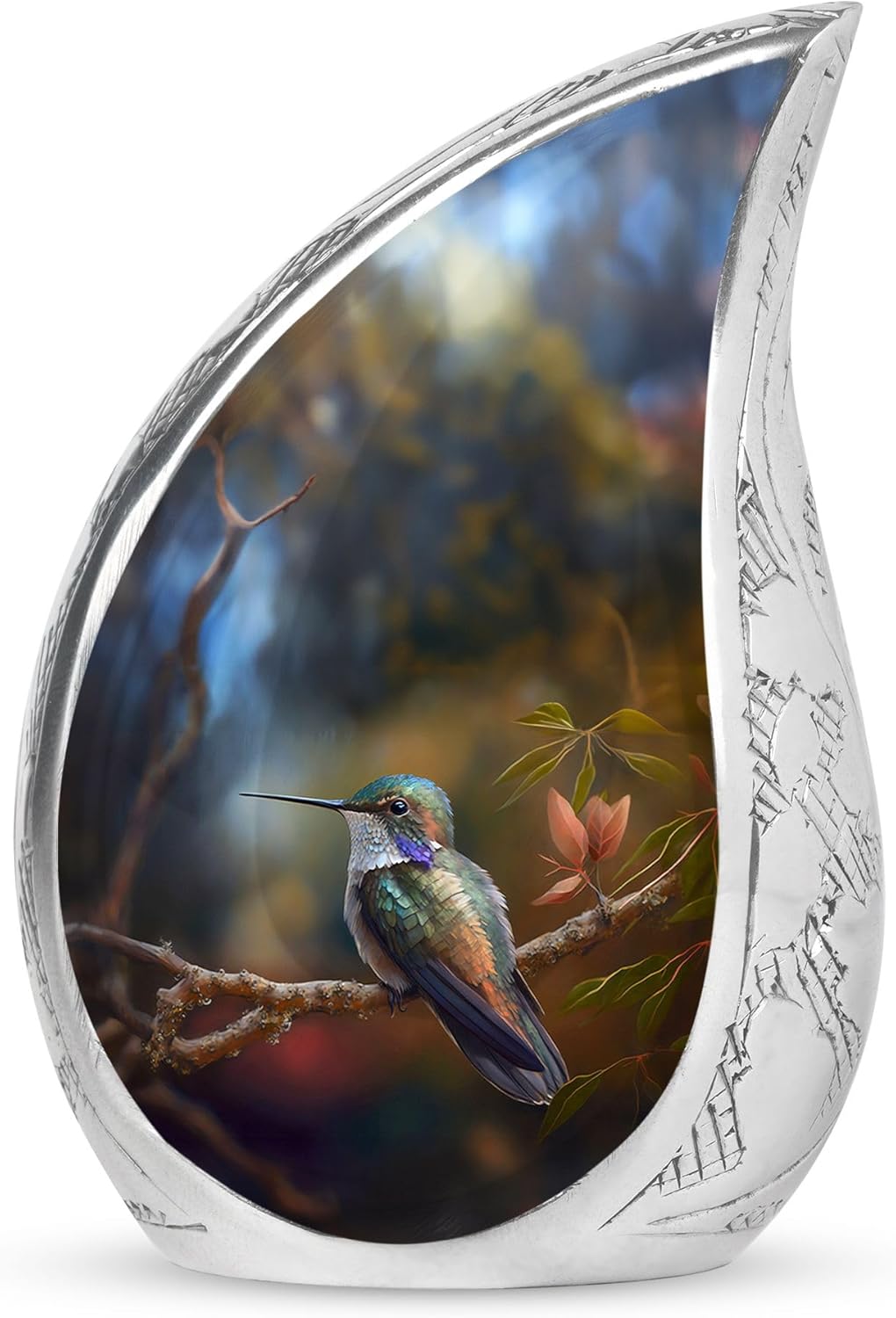 Blue Bird Adult Urns for Human Ashes, Large Memorial Urns for Loved Ones, 10 Inch