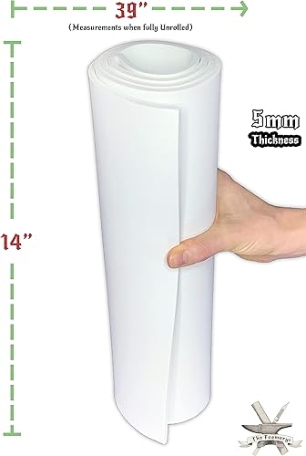 Miniatura 10 de The Foamory - Laminas de espuma de EVA de alta densidad para cosplay y manualidades, 14 x 39 pulgadas, 5/64 pulgadas de grosor