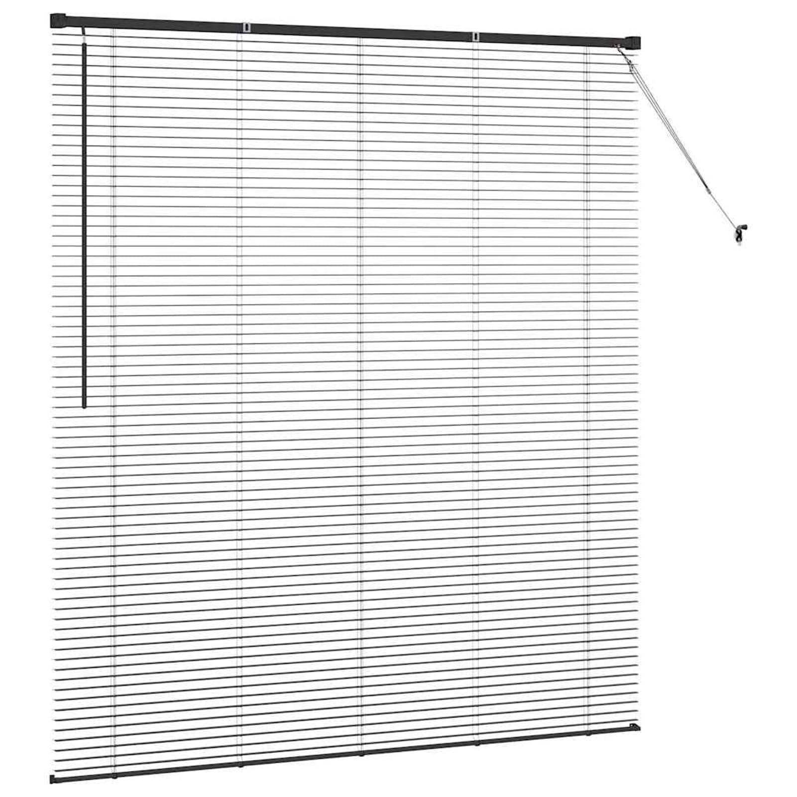 Gecheer Tenda per Finestra con Tende Altro Nero 160 x 175 cm AlluminioTende Moderne