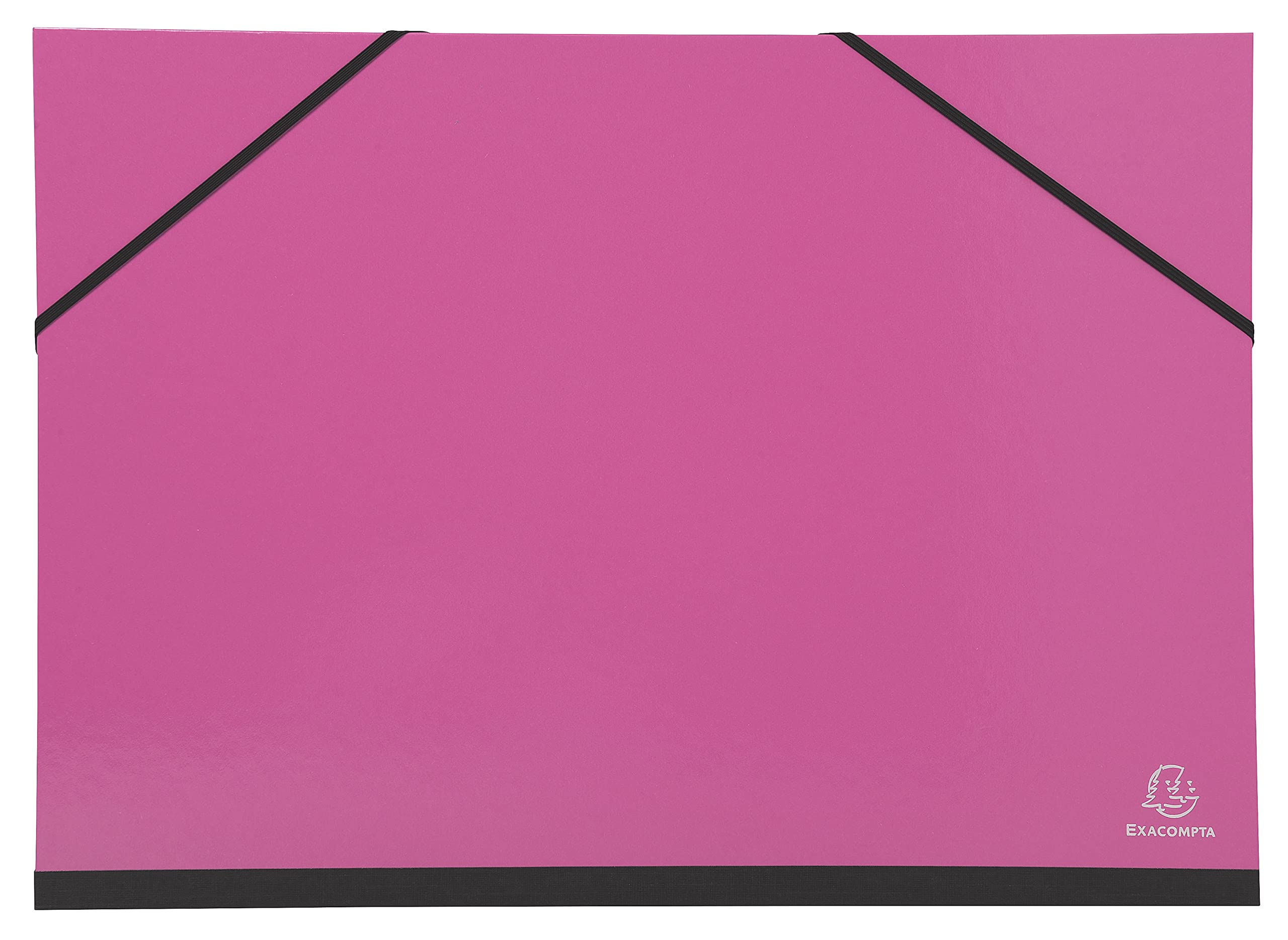 Exacompta 25729E 5er Pack Zeichenmappe Iderama mit Gummibändern innen weißes Papier Rückseite aus Leinen Maße 32 x 45 cm Format zum Abheften A3 (297 x 420 mm) farbig sortiert