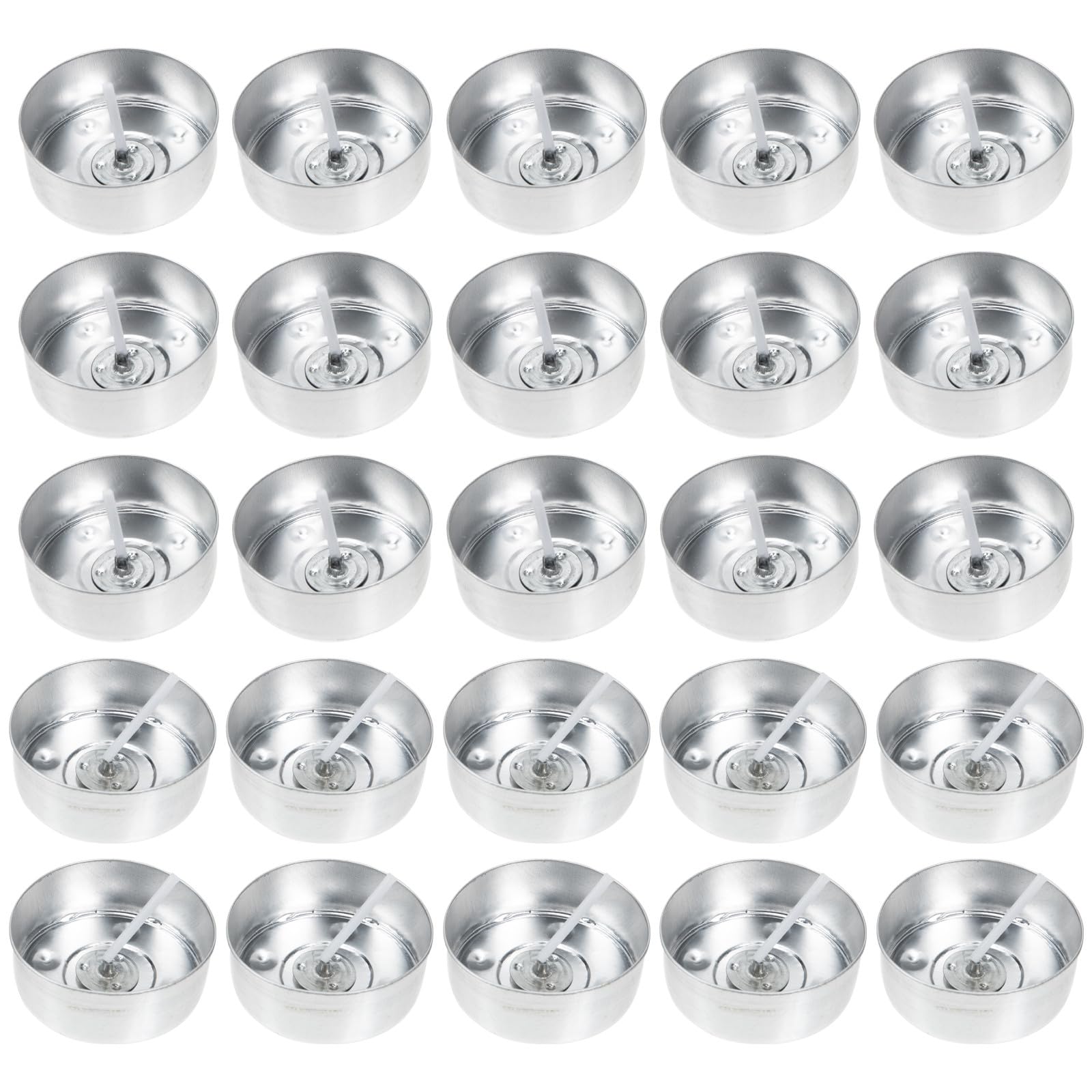 PACKOVE Set 200 Stampi per Candele Fai da Te in Alluminio 200 Stoppini da 4 Ore, Contenitori Rotondi per Candele Tealight, Accessori per Decorazioni e Fabbricazione Artigianale, per Feste