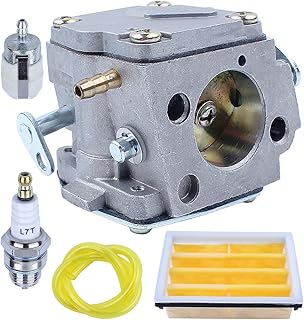 Adefol Carburetor Carb Air Filter Fuel Line Kit for Husqvarna 61 266 268 272 272XP Chainsaw Replacement Parts