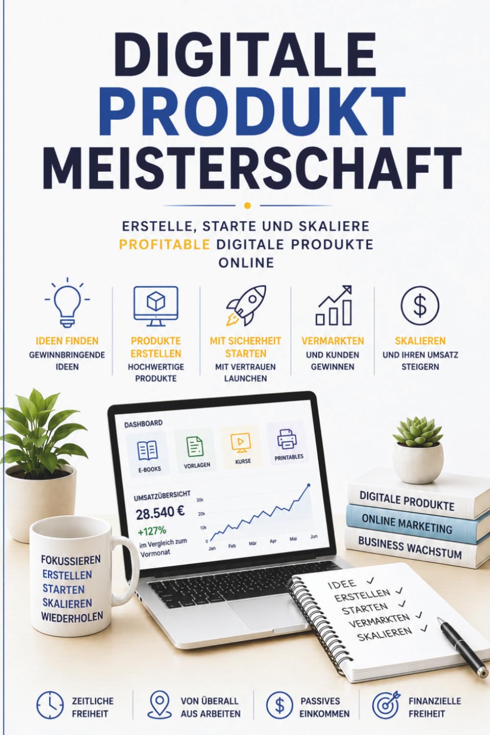 Digitale Produkte meistern: Digitale Produkte erstellen, erfolgreich verkaufen und ein nachhaltiges Online-Einkommen aufbauen