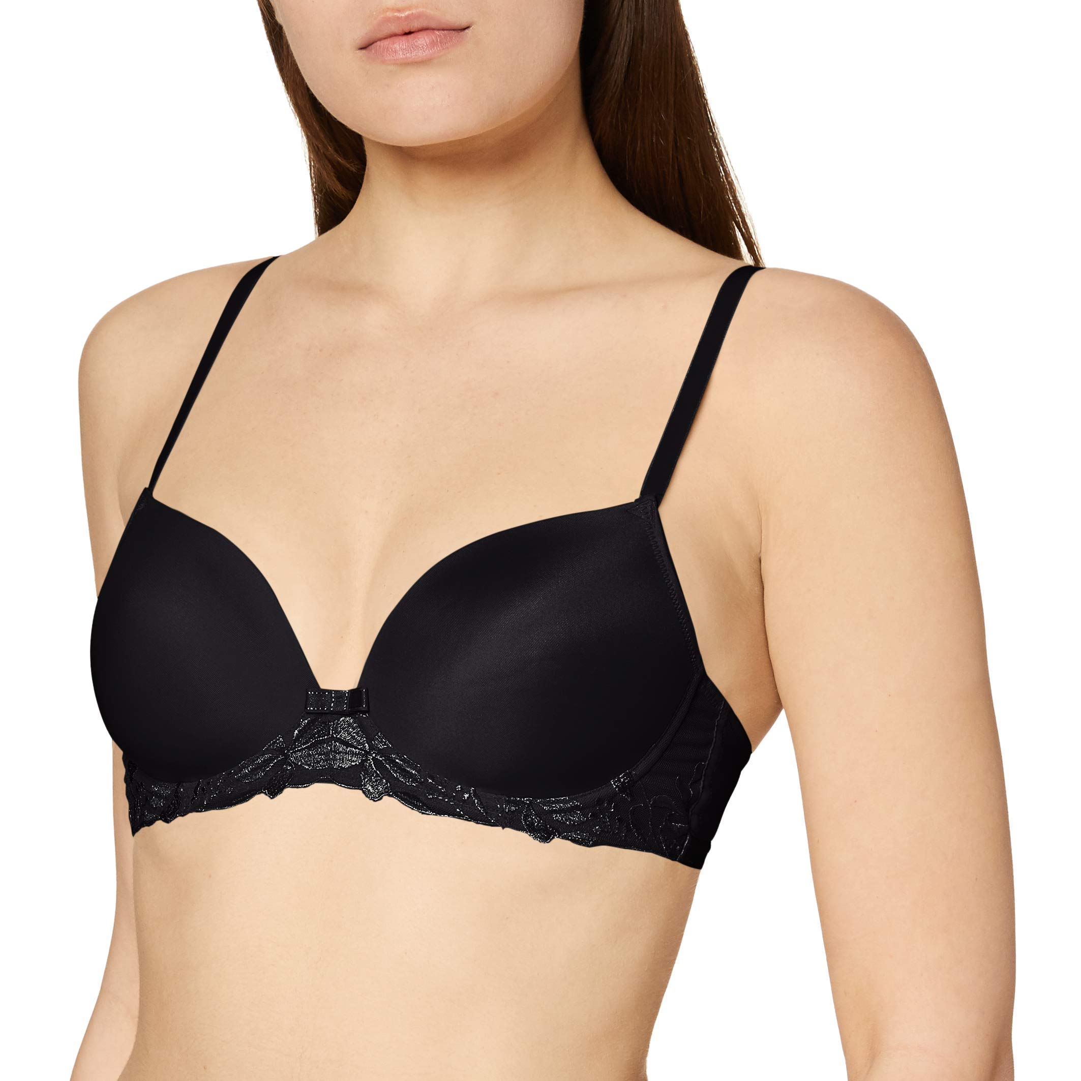 Triumph Women's Black (Black 04) Sexy Angel Spotlight Whp Half Cup Everyday Bra, Schwarz (Black 04), 32Dd (Manufacturer Size: 70E)