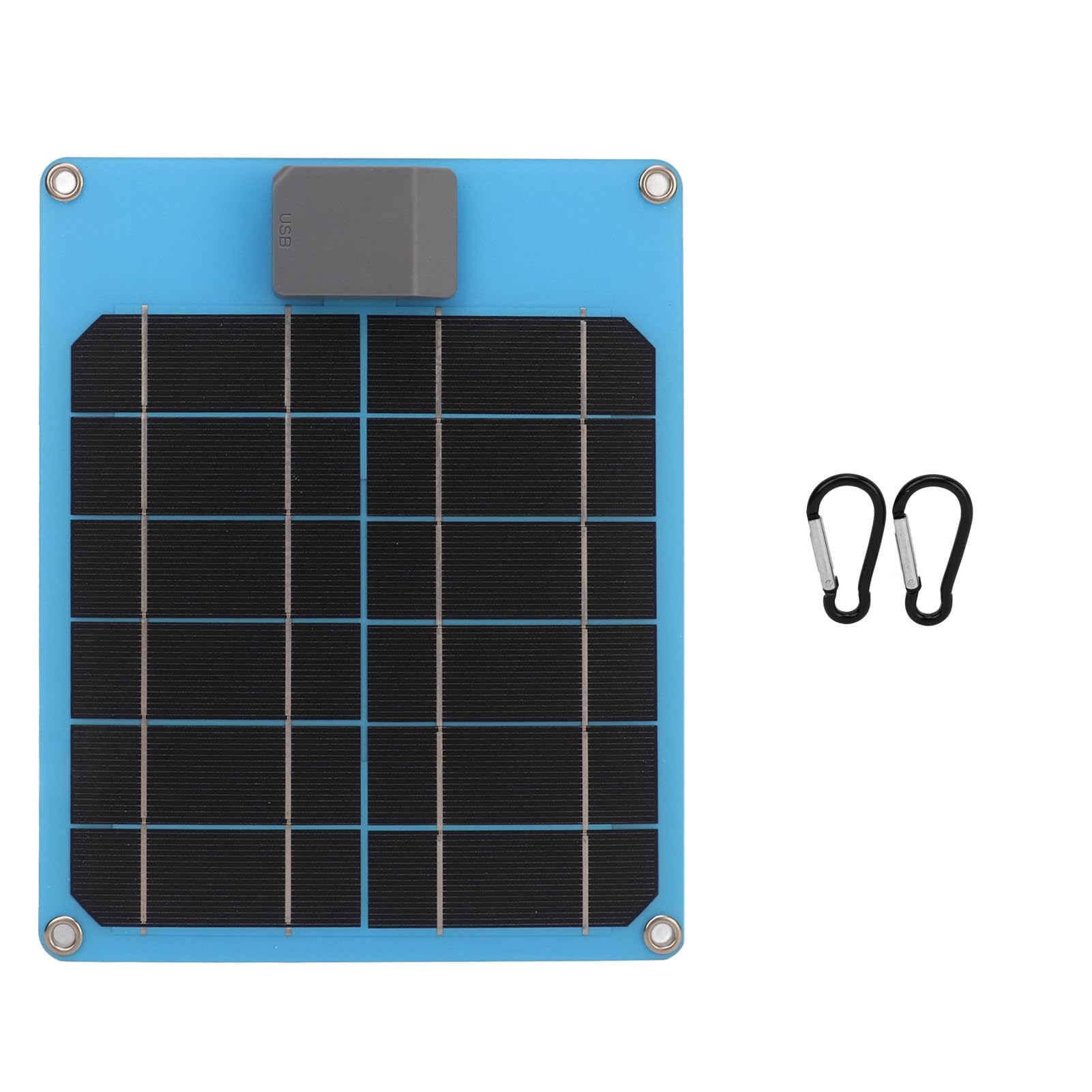 Kit Pannello Solare Monocristallino 5W 5V Uscita USB, Pannello