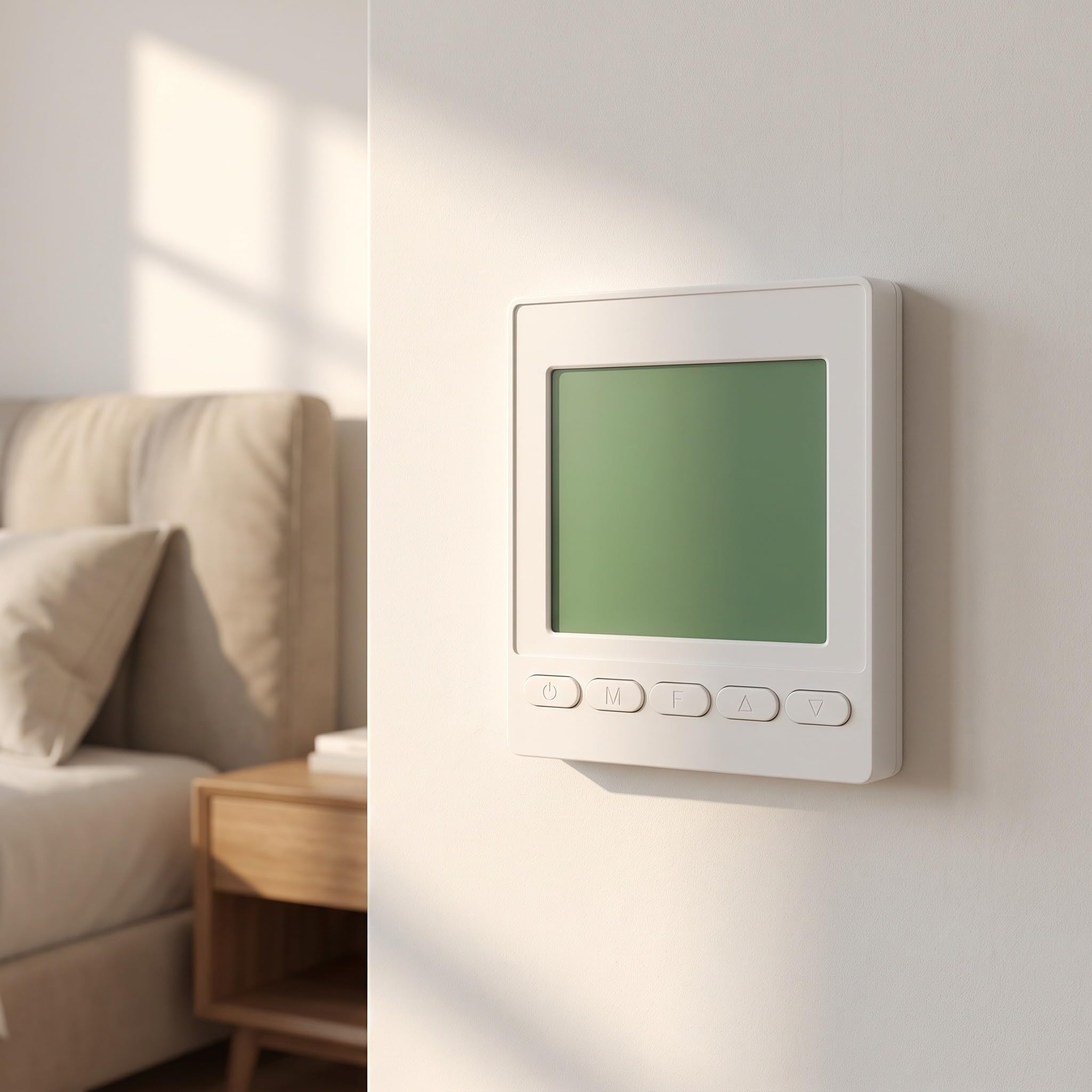 Programmierbarer Thermostat für Heizung und Fußbodenheizung, Weiß