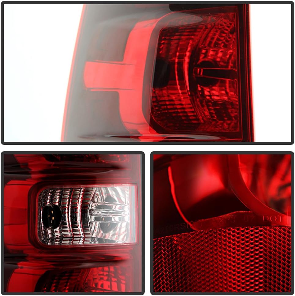 ACANII - For 2007-2014 Chevy Suburban Tahoe Tail Lights Brake Lamps Replacement Left+Right