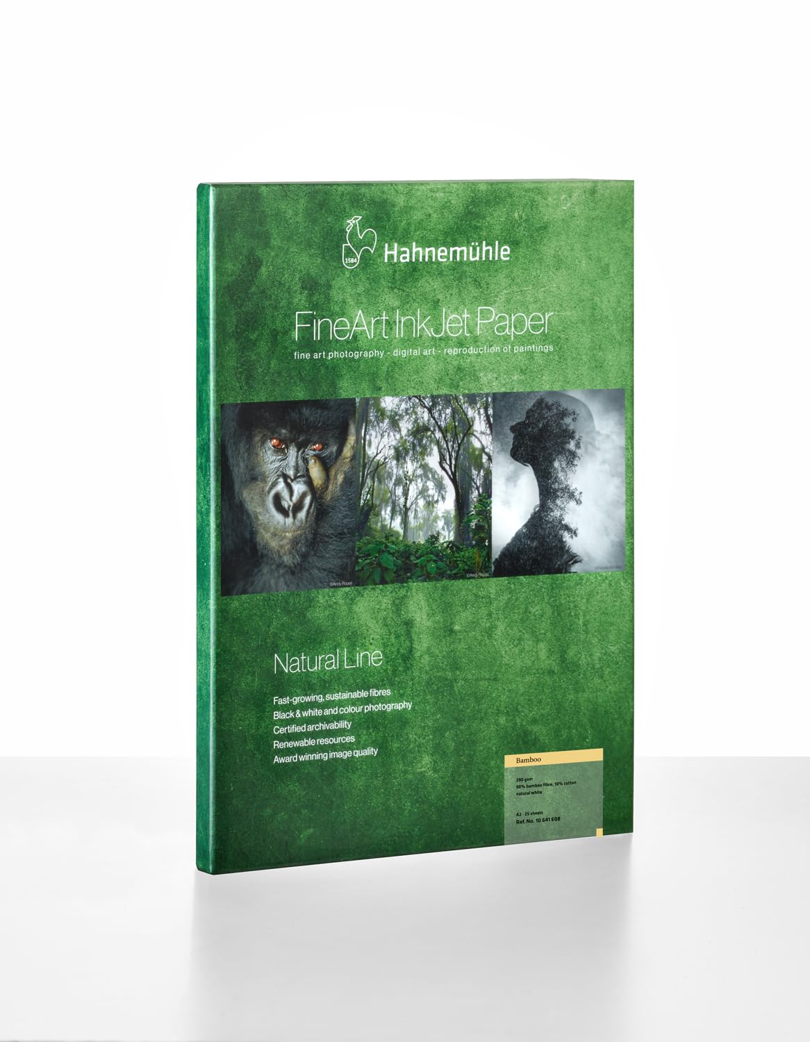 Hahnemühle 10641608 Digital FineArt Bamboo, 290 g/m², DIN A2, 420 x 594 mm, Natural White