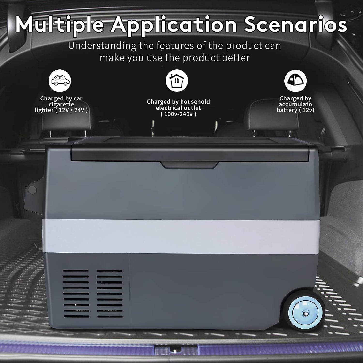 Buy J.Polaris 12V Refrigerator, 45L Car Refrigerator, RV Refrigerator